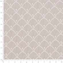 Load image into Gallery viewer, Heavy Duty Art Deco Fan Light Grey Taupe Upholstery Drapery Fabric