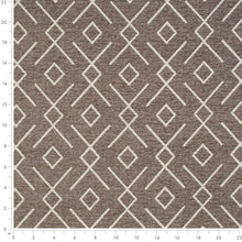 Load image into Gallery viewer, Heavy Duty Brown Cream Ethnic Geometric Upholstery Fabric