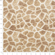 Load image into Gallery viewer, Heavy Duty Cream Mustard Brown Giraffe Microfiber Animal Pattern Upholstery Fabric