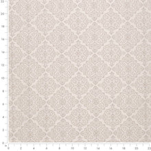 Load image into Gallery viewer, Heavy Duty Damask Medallion Light Grey Taupe Upholstery Drapery Fabric