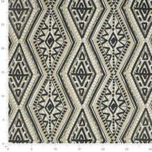 Load image into Gallery viewer, Heavy Duty Mustard Brown Cream Black Mudcloth Ethnic Geometric Upholstery Fabric