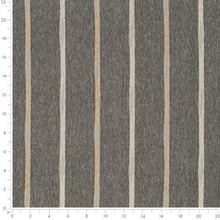 Load image into Gallery viewer, Heavy Duty Charcoal Grey Brown Stripe Ethnic Geometric Upholstery Fabric