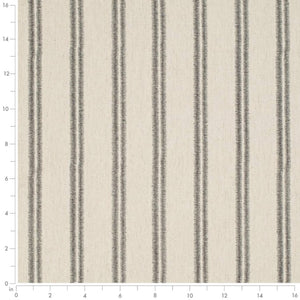 Heavy Duty Cream Charcoal Black Stripe Ethnic Geometric Upholstery Fabric