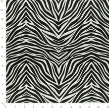 Load image into Gallery viewer, Heavy Duty Black Off White Tiger Microfiber Animal Pattern Upholstery Fabric