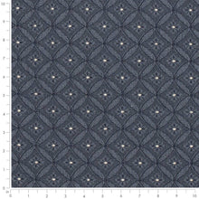 Load image into Gallery viewer, Heavy Duty Victorian Medallion Navy Blue Upholstery Drapery Fabric