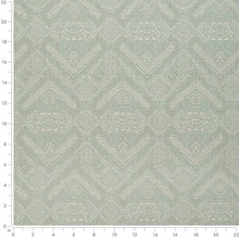 Load image into Gallery viewer, Stain Resistant Crypton Seafoam Aqua Taupe Cream Abstract Upholstery Drapery Fabric
