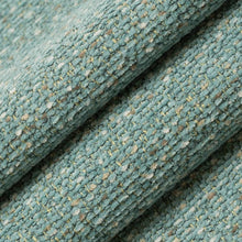 Load image into Gallery viewer, Stain Resistant Crypton Turquoise Cream Taupe Tweed Upholstery Drapery Fabric