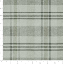 Load image into Gallery viewer, Stain Resistant Sage Green Olive Tartan Plaid Upholstery Drapery Fabric