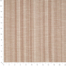 Load image into Gallery viewer, Heavy Duty Beige Brown Red Orange Ikat Stripe Ethnic Geometric Upholstery Fabric