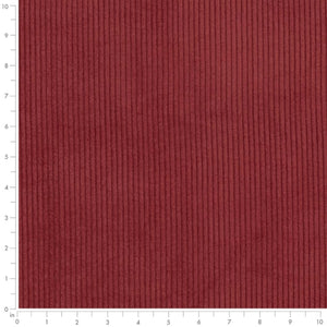 Heavy Duty Fade Resistan Cherry Rusty Red Corduroy Upholstery Fabric