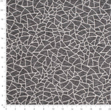 Load image into Gallery viewer, Heavy Duty Cream Charcoal Grey Abstract Animal Pattern Upholstery Fabric