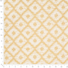 Load image into Gallery viewer, Heavy Duty Fade Resistant Cream Yellow Geometric Diamond Upholstery Fabric