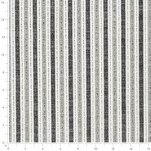 Load image into Gallery viewer, Charcoal Grey Cream Stripe Upholstery Fabric