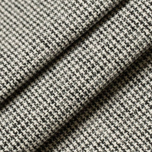 Load image into Gallery viewer, Charcoal Black Grey White Mini Houndstooth Upholstery Fabric