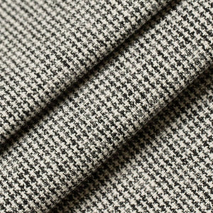 Charcoal Black Grey White Mini Houndstooth Upholstery Fabric