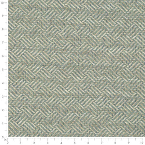 Stain Resistant Teal Seafoam Cream Beige Geometric Upholstery Drapery Fabric