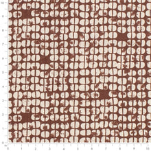 Load image into Gallery viewer, Heavy Duty Rusty Brown Creame Ethnic Geometric Upholstery Fabric