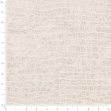 Load image into Gallery viewer, Heavy Duty Taupe Beige Alligator Reptile Chenille Animal Pattern Upholstery Fabric