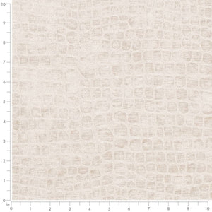 Heavy Duty Taupe Beige Alligator Reptile Chenille Animal Pattern Upholstery Fabric