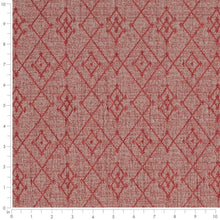 Load image into Gallery viewer, Rusty Red Grey Abstract Southwestern Upholstery Fabric