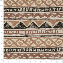 Load image into Gallery viewer, Heavy Duty Brown Beige Black Mudcloth Ethnic Geometric Upholstery Fabric