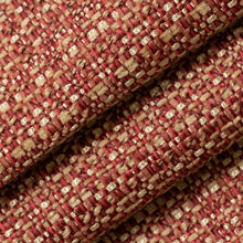 Load image into Gallery viewer, Rusty Red Mustard Yellow Gold MCM Tweed Upholstery Fabric