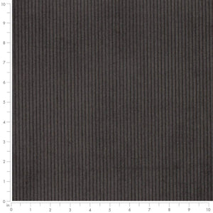 Heavy Duty Fade Resistan Charcoal Black Corduroy Upholstery Fabric