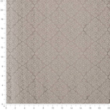 Load image into Gallery viewer, Heavy Duty Damask Medallion Sage Grey Upholstery Drapery Fabric