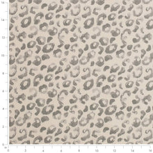 Load image into Gallery viewer, Heavy Duty Beige Grey Cheetah Animal Pattern Upholstery Fabric
