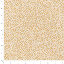 Load image into Gallery viewer, Heavy Duty Fade Resistant Mustard Yellow Cream Botanical Upholstery Fabric