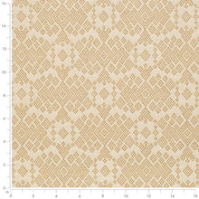 Load image into Gallery viewer, Crypton Heavy Duty Mustard Cream Geometric Upholstery Fabric