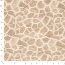 Load image into Gallery viewer, Heavy Duty Cream Beige Taupe Giraffe Microfiber Animal Pattern Upholstery Fabric