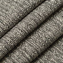 Load image into Gallery viewer, Black Cream MCM Tweed Upholstery Fabric
