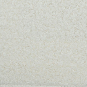 Ivory Stain Resistant Heavy Duty MCM Boucle Upholstery Fabric