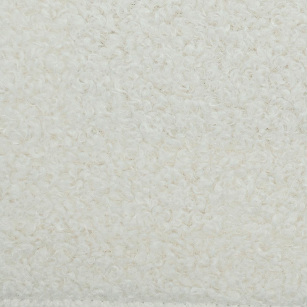 Ivory Stain Resistant Heavy Duty MCM Boucle Upholstery Fabric