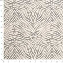 Load image into Gallery viewer, Heavy Duty Cream Grey Tiger Animal Pattern Upholstery Fabric