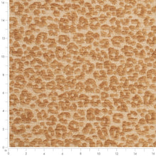 Load image into Gallery viewer, Heavy Duty Mustard Gold Cheetah Animal Pattern Chenille Upholstery Fabric