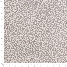 Load image into Gallery viewer, Heavy Duty Off White Grey Cheetah Animal Pattern Upholstery Fabric