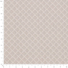 Load image into Gallery viewer, Heavy Duty Small Art Deco Fan Light Grey Taupe Upholstery Drapery Fabric