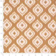Load image into Gallery viewer, Cotton Blend Mustard Cream Medallion Geometric Upholstery Fabric