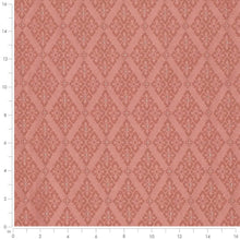 Load image into Gallery viewer, Heavy Duty Damask Diamond Dusty Rose Upholstery Drapery Fabric