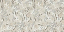 Load image into Gallery viewer, Cotton Linen Grey Beige Ivory Floral Upholstery Drapery Fabric