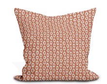 Load image into Gallery viewer, Custom Pillow Cover in Thibaut Perry in Clay - One Side