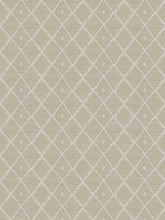Load image into Gallery viewer, Cotton Taupe Off White Geometric Upholstery Drapery Fabric