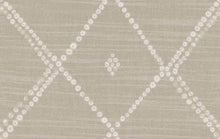Load image into Gallery viewer, Cotton Taupe Off White Geometric Upholstery Drapery Fabric