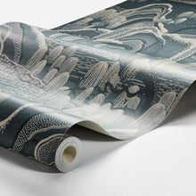 Load image into Gallery viewer, Schumacher Indigo Garden Wallpaper 3133 / Blue