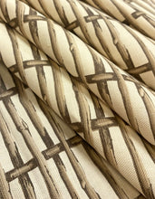 Load image into Gallery viewer, Lee Jofa Paolo Moschino Twig Fence Brown Linen Cotton Upholstery Drapery Fabric WHS 5080