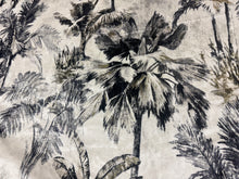 Load image into Gallery viewer, Romo Japura Velvet Quartz 7869/02 Black Cream Botanical Floral Upholstery Fabric STA 6408