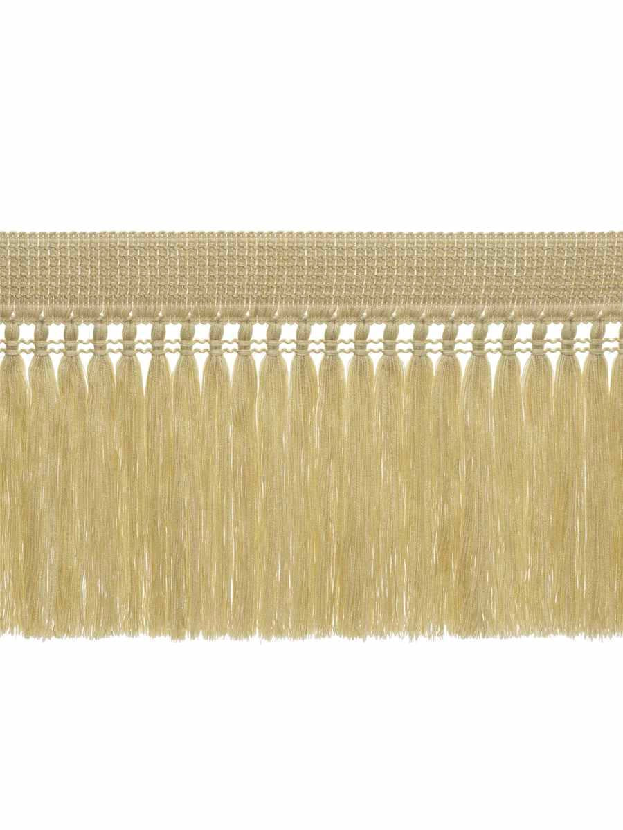 3.75 Inch Bianco Oro Verde Tassel Frange Trim con Rosette