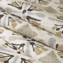 Load image into Gallery viewer, Stain Resistant Linen Rayon Ivory Grey Taupe Brown Charcoal Upholstery Drapery Fabric
